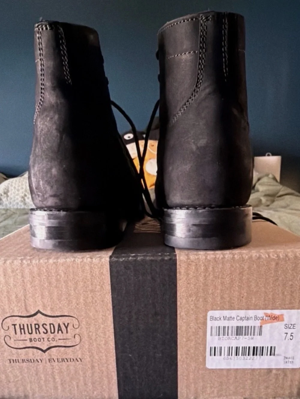 Thursday Boot Company Black Leather Lace-Up Men's Boots